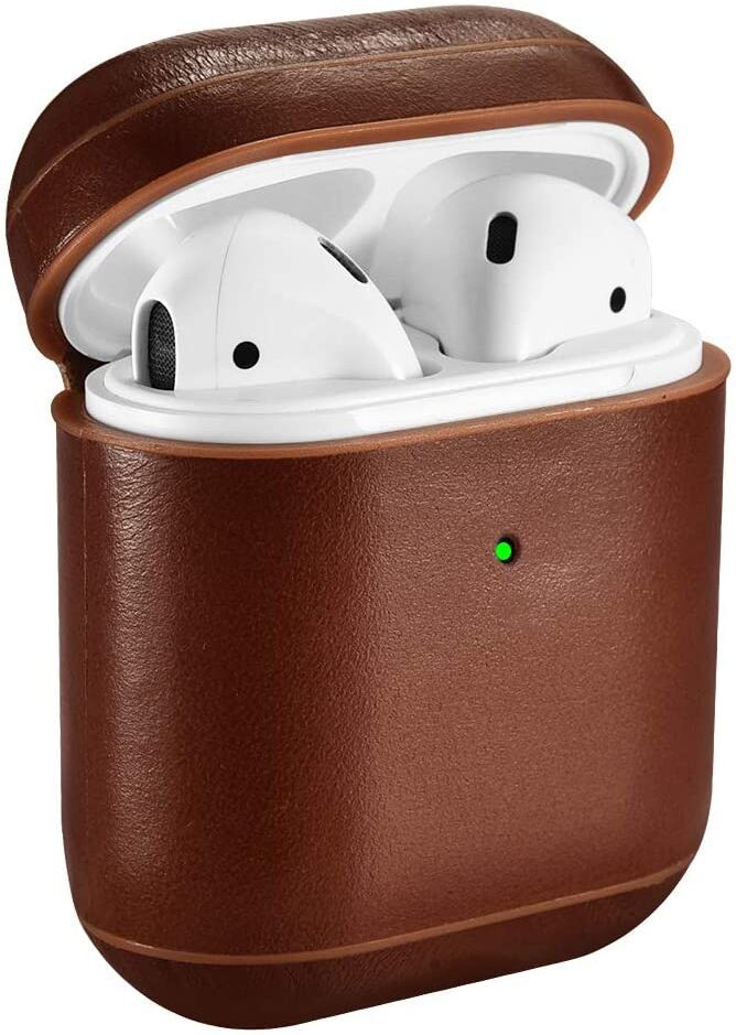 iCarer Pouzdro pro sluchátka AirPods - iCarer, Vintage Brown