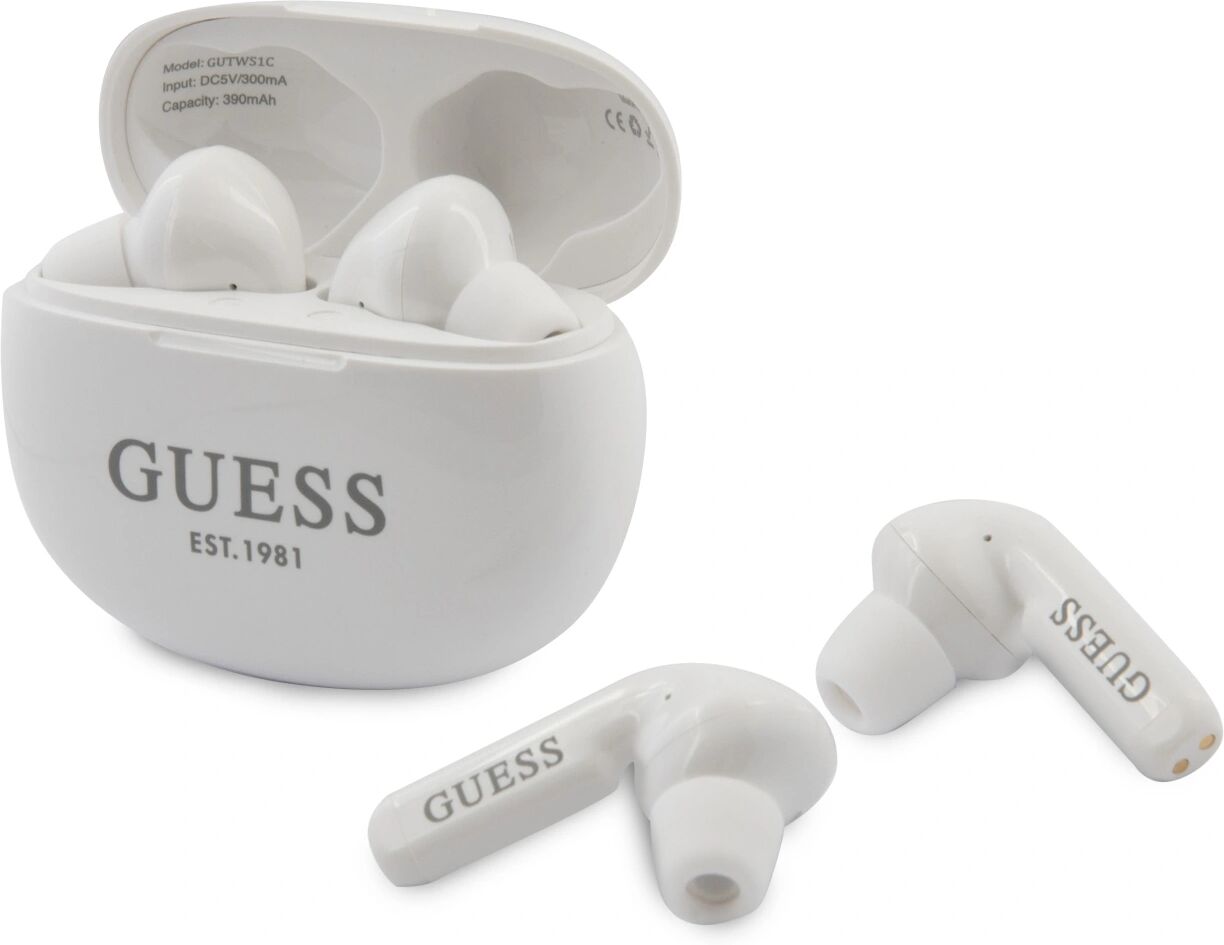 Guess Bezdrátová sluchátka - Guess, True Wireless White