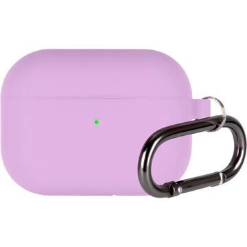 Mercury Pouzdro s karabinou na sluchátka AirPods Pro - Mercury, Silicone Pink Purple