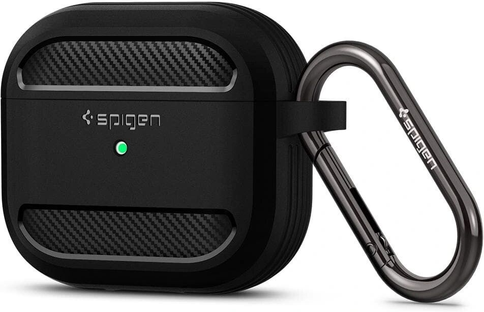 Spigen Pouzdro na sluchátka AirPods 3 - Spigen, Rugged Armor Black