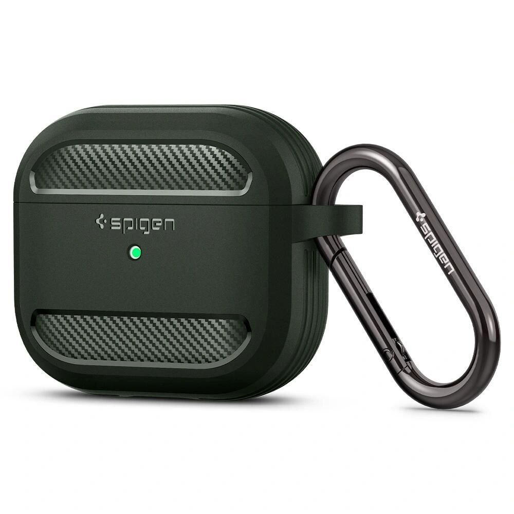 Spigen Pouzdro na sluchátka AirPods 3 - Spigen, Rugged Armor Green