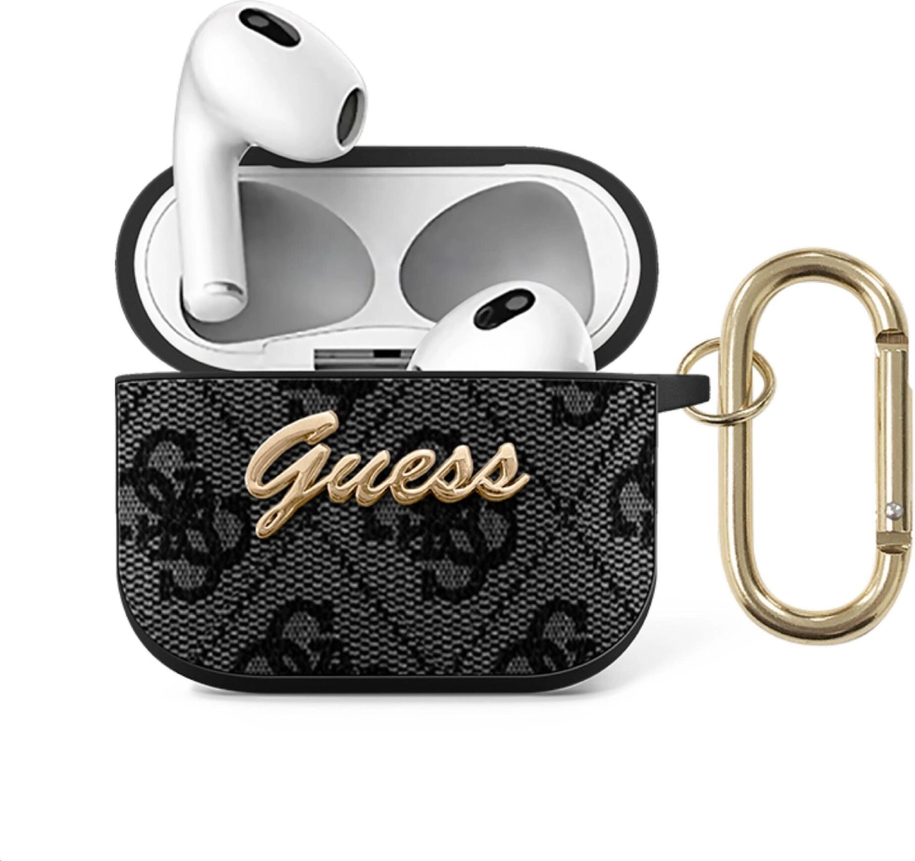 Guess Pouzdro na sluchátka AirPods 3 - Guess, 4G Script Gray