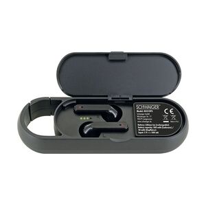 Schwaiger TWS Kopfhörer Bluetooth Ladeschale, USB Type C, schwarz