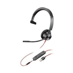 Poly Blackwire 3315 USB-A Mono Headset inkl. 3,5mm Stecker