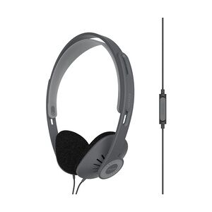Kabelgebundene Kopfhörer mit Mikrofon, offener Bügelkopfhörer, On-Ear-Kopfhörer mit Fernbedienung KPH30iK, Schwarz