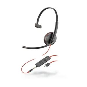 Plantronics POLY Blackwire C3215 Kopfhörer Kabelgebunden Kopfband Büro/Callcenter USB Typ-C Schwarz