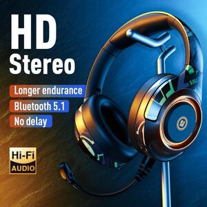 Walmart Online Drahtloser Bluetooth 5.1-Kopfhörer Mit Geräuschunterdrückung, Game-Headset Mit Hd-Mikrofon, Leuchtendes Headset, Unterstützt Tf-Play-Kopfhörer Für Game-Laptops