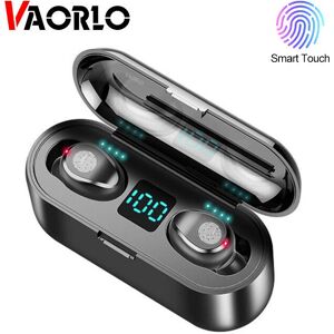 Vaorlo F9 Tws Bluetooth-Kopfhörer, Kabellos, 2000 Mah, Ladehülle, Led-Anzeige, Sport, Wasserdicht, Tws, Kabelloses Headset, Musik-Ohrhörer