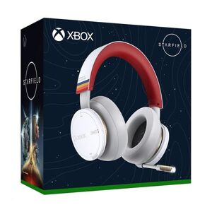 Microsoft Xbox Starfield Wireless Over-Ear Kopfhörer [Bluetooth 4.2] Weiß/rot