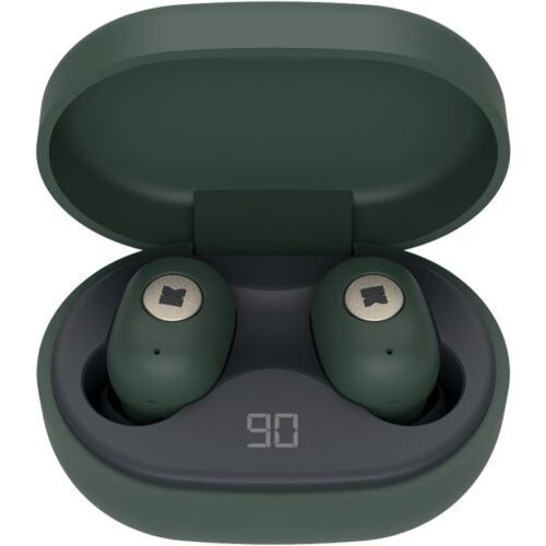 KREAFUNK aBEAN Bluetooth Kopfhörer – shady green – 6x4x2,6 cm