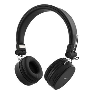 STREETZ Foldable on-ear BT headset, 3.5 mm, black