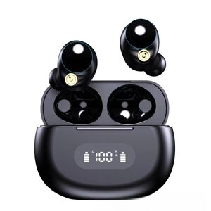 INF Trådløs Bluetooth 5.2 HiFi LED Display høretelefoner Sort