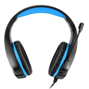 INF Gaming-headset passer til 3,5 mm standardstikdåse - sort / blå