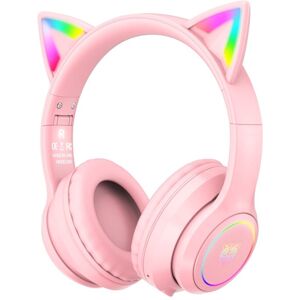 ONIKUMA B90 RGB-belysning Bluetooth trådløse øretelefoner (pink)