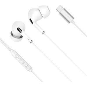 KrügerMatz Kruger & Matz C1 in-ear høretelefoner med mikrofon til USB-C, hvid