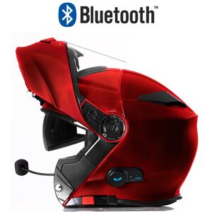 KAMPANJ BLINC BLUETOOTH DARKRED RS983 STEREO MOTORCYKELHJELM