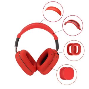 My Store For AirPods Max Headphones 4-in-1 Silicone Replacement Cover Kit(Red)