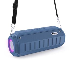 New Rixing NewRixing NR-905 TWS Portable Bluetooth Speaker with Flashlight, Support TF Card / FM / 3.5mm AUX / U Disk / Hands-free Call(Blue)