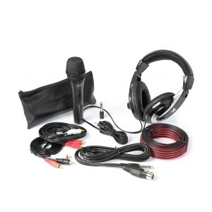 Dj tilbehørssæt MK II med hovedtelefon, mikrofon og kabler TILBUD tilbehør kit
