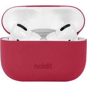 Holdit Silikone Cover Til AirPods Pro 2 / Pro - Red Velvet