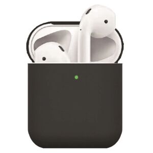 MOBILCOVERS.DK Apple AirPods (1. & 2. gen.) Ultra Tyndt Silikone Cover - Sort
