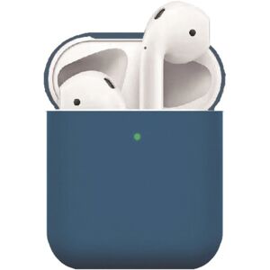 MOBILCOVERS.DK Apple AirPods (1. & 2. gen.) Ultra Tyndt Silikone Cover - Mørkeblå