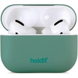 Holdit Silikone Cover Til AirPods Pro - Moss Green