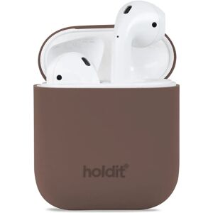 Holdit Silikone Cover Til AirPods (1 & 2. gen.) - Dark Brown