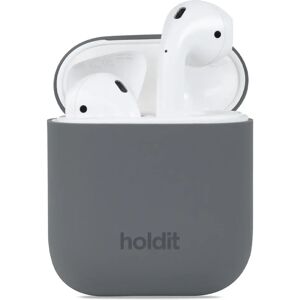 Holdit Silikone Cover Til AirPods (1 & 2. gen.) - Space Grey