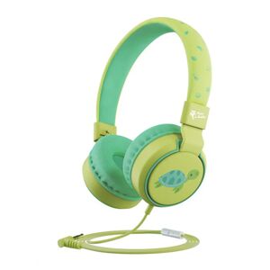Planet Buddies On-Ear Børne Hovedtelefoner m. Jack-Stik - Grøn / Skildpadde