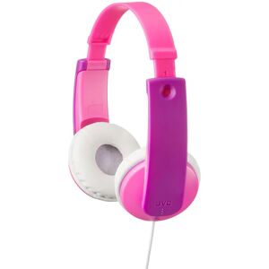 JVC Tinyphones HA-KD7 Børne Headset Max. 85dB m. Klistermærker - Lyserød / Lilla