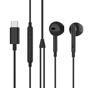 eSTUFF Hovedtelefon In-Ear m. USB-C & Mikrofon - Sort