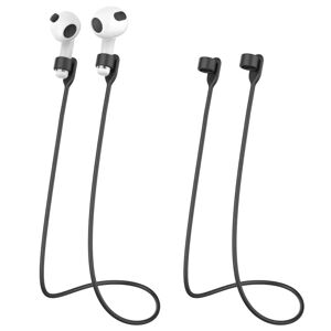 MOBILCOVERS.DK AirPods / AirPods Pro Silikone Neck Strap - Sort