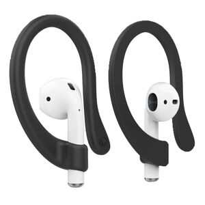 MOBILCOVERS.DK AirPods / AirPods Pro Magnetisk Silikone Earhook - Sort