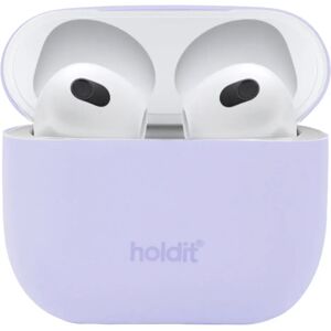 Holdit Silikone Cover Til AirPods (3.gen) - Lavender