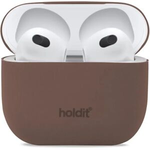 Holdit Silikone Cover Til AirPods (3.gen) - Brun