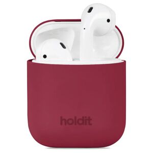 Holdit Silikone Cover Til Apple AirPods (1 & 2. gen.) - Red Velvet