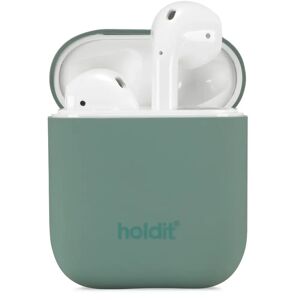 Holdit Silikone Cover Til Apple AirPods (1 & 2. gen.) - Moss Green