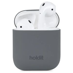 Holdit Silikone Cover Til AirPods (1 & 2. gen.) - Space Grey
