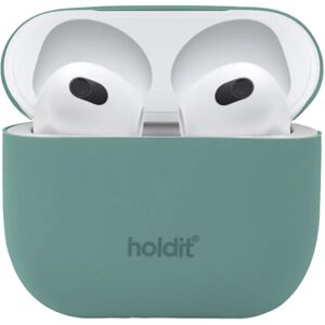 Holdit Silikone Cover Til AirPods (3.gen) - Moss Green