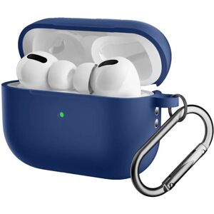 TABLETCOVERS.DK Apple Airpods Pro 2nd Gen (2022) Silikone Cover m. Karabinhage - Mørkeblå