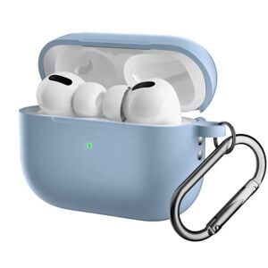 TABLETCOVERS.DK Apple Airpods Pro 2nd Gen (2022) Silikone Cover m. Karabinhage - Lyseblå