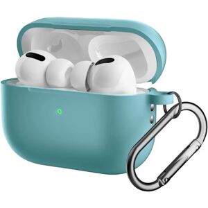 TABLETCOVERS.DK Apple Airpods Pro 2nd Gen (2022) Silikone Cover m. Karabinhage - Mintgrøn