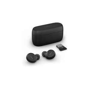 GN Audio Jabra Evolve2 Buds MS - Ægte trådløse øretelefoner med mik. - i øret - Bluetooth - aktiv støjfjerning - USB-A via Bluetooth adapter - støjisolerende