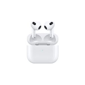 Apple   AirPods - 3. generation - ægte trådløse øretelefoner med mik. - ørespids - Bluetooth - hvid   Lightning Charging Case