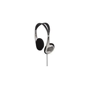 Hama HK-229, Hovedtelefoner, Headset, Musik, Sort, Sølv, 1,5 m, Ledningsført