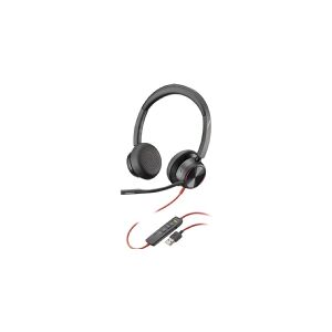 POLY Blackwire 8225, Ledningsført, Kontor/Callcenter, 20 - 20000 Hz, 186 g, Headset, Sort