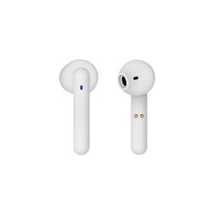 Vivanco Urban Pair Bluetooth® HiFi In Ear hovedtelefoner In-ear Headset, Lydstyrkeregulering, Magnetbord, Touch-styring Hvid