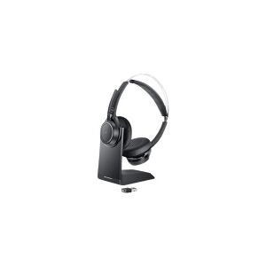 Dell Premier Wireless ANC Headset WL7022 - Headset - Bluetooth - trådløs - aktiv støjfjerning - USB-A via Bluetooth adapter - Zoom Certified, Certified for Microsoft Teams - for Latitude 5421, 55XX  OptiPlex 3090  Precision 3260, 7560, 7760  Vostro 15 751