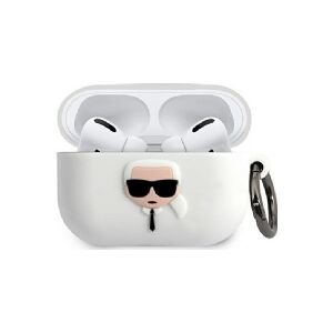 Karl Lagerfeld KLACAPSILGLWH AirPods Pro cover biały/hvid silikone Ikonik